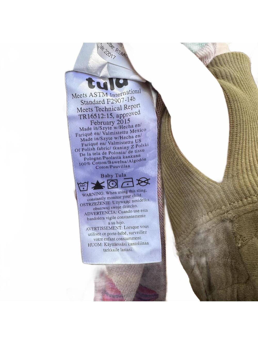 Tula Love Athena Ring sling L/XL Rainbow Heart Patterned - Picture 9 of 9
